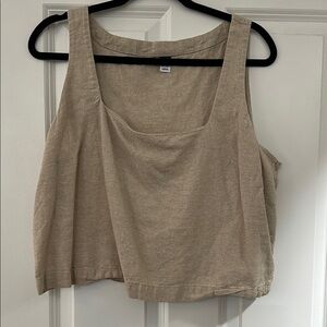 Old Navy Tan Crop Tank Top